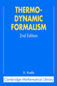 Book cover of: Thermodynamic Formalism