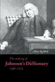 Book cover of: Making of Johnson's Dictionary 1746–1773
