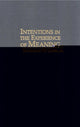 Book cover of: Intentions in the Experience of Meaning
