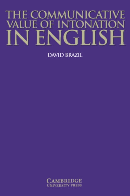 The Communicative Value of Intonation in English Book