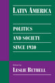 Book cover of: Latin America. By: Leslie Bethell
