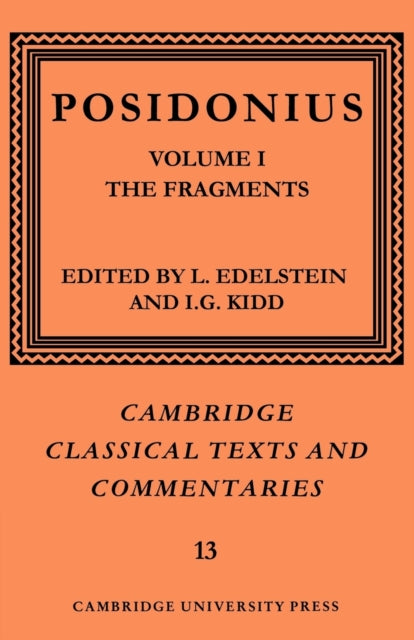 Book cover of: Posidonius: Volume 1, The Fragments. By: Posidonius of Apamea, of Rhodes