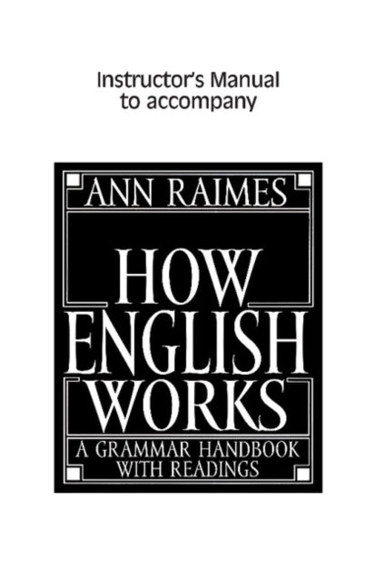 How English Works Instructor's Manual