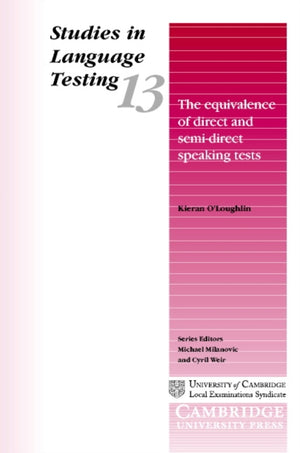 Equivalence of Direct and Semi-Direct Speaking Tests