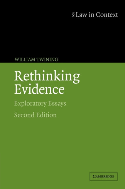 Book cover of: Rethinking Evidence. By: William Twining