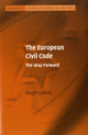 Book cover of: European Civil Code. By: Collins, Hugh