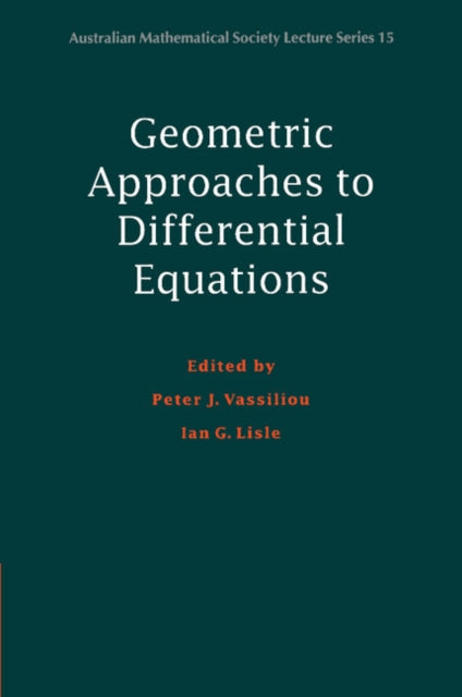Geometric Approaches to Differential Equations