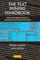 Book cover of: Text Mining Handbook. By: Ronen Feldman