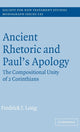 Book cover of: Ancient Rhetoric and Paul's Apology. By: Fredrick J. Long