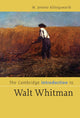Book cover of: Cambridge Introduction to Walt Whitman. By: M. Jimmie Killingsworth