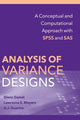 Book cover of: Analysis of Variance Designs. By: Glenn Gamst