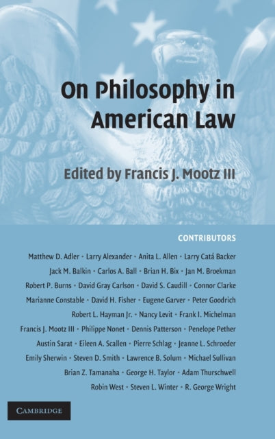 Book cover of: On Philosophy in American Law