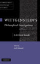 Book cover of: Wittgenstein's Philosophical Investigations
