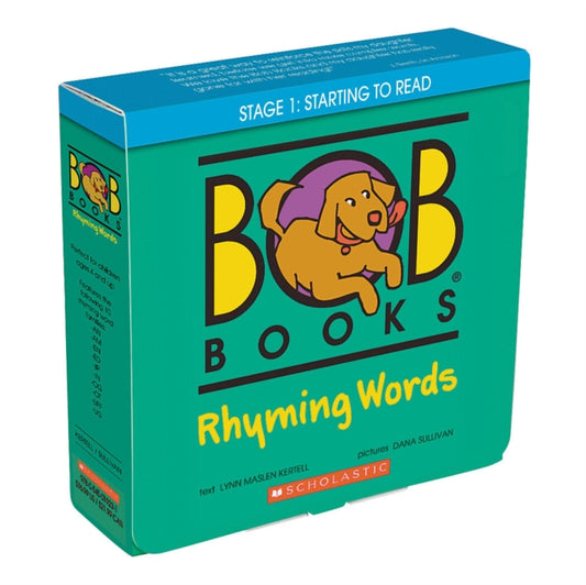 Book cover of: Bob Books: Rhyming Words Box Set (10 Books). By: Lynn Maslen Kertell
