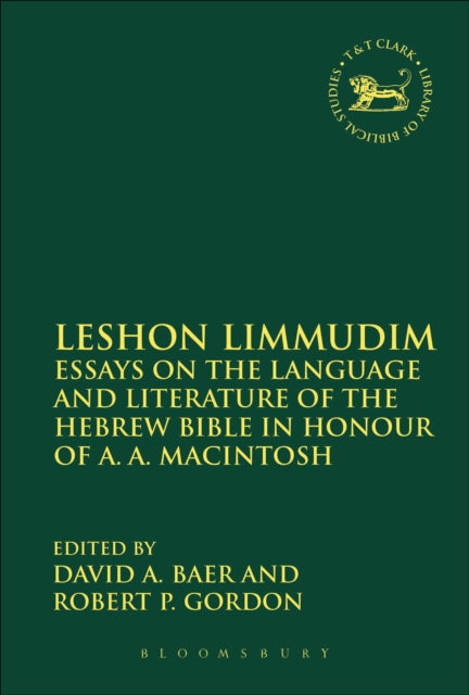 Book cover of: Leshon Limmudim. By: A. A. Macintosh