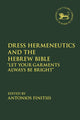 Book cover of: Dress Hermeneutics and the Hebrew Bible. By: Antonios Finitsis
