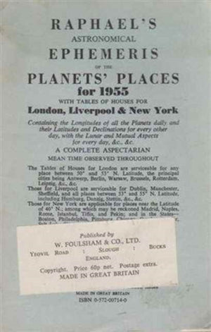 Raphael's Astronomical Ephemeris of the Planets' Places