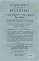 Book cover of: Raphael's Astronomical Ephemeris. By: Edwin Raphael