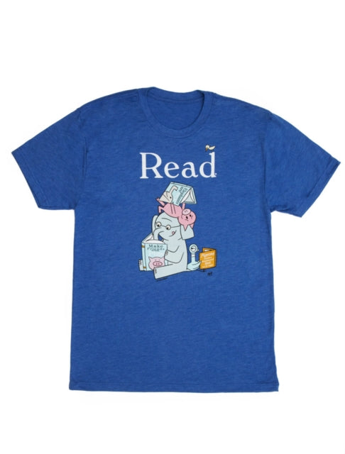 Book cover of: Elephant & Piggie Read Unisex T-shirt X-large