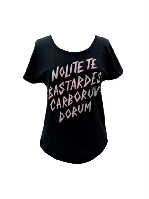 Book cover of: Nolite Te Bastardes Carborondurum Women's Relaxed Fit T-shirt Small