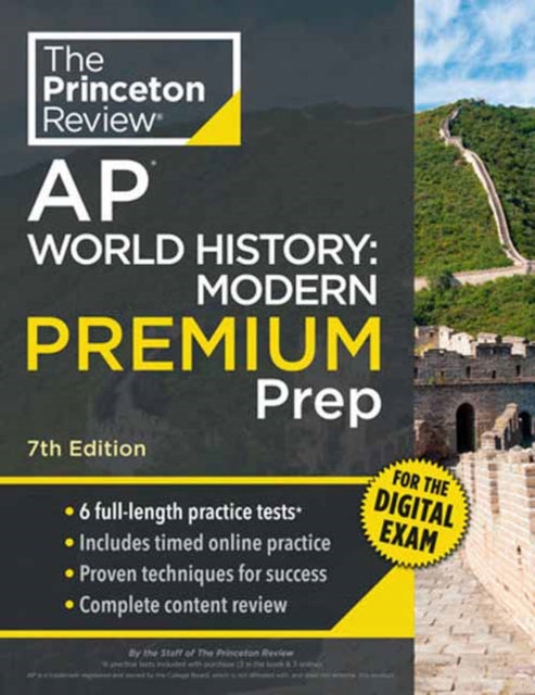 Book cover of: Princeton Review AP World History: Modern Premium Prep, 7th Edition