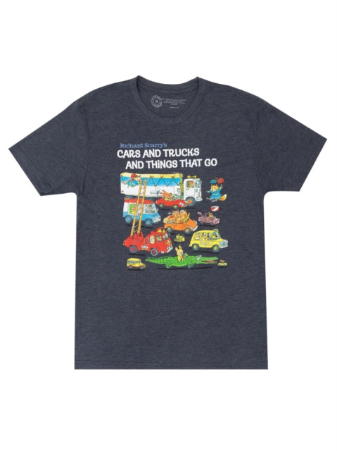 Book cover of: Cars and Trucks and Things That Go Unisex T-shirt Large