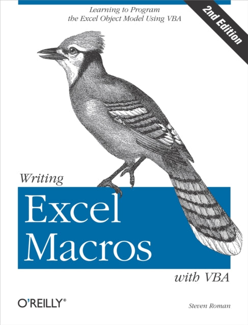 Book cover of: Writing Excel Macros with VBA. By: Steven Roman