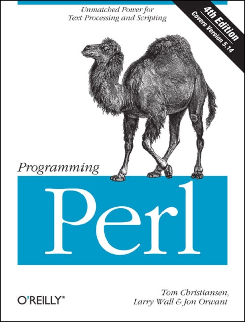 Book cover of: Programming Perl. By: Tom Christiansen