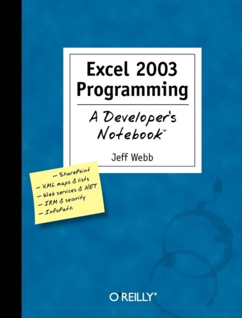 Book cover of: Excel 2003 Programming. By: Jeff Webb