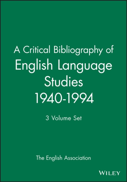 A Critical Bibliography of English Language Studies 1940-1994