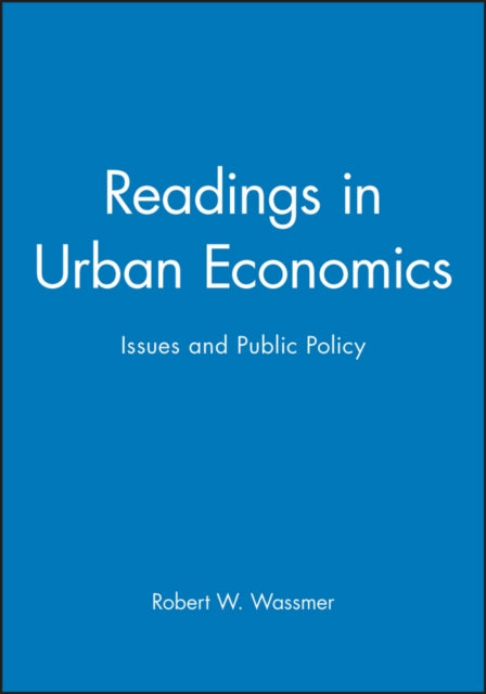 Book cover of: Readings in Urban Economics. By: Robert W. Wassmer