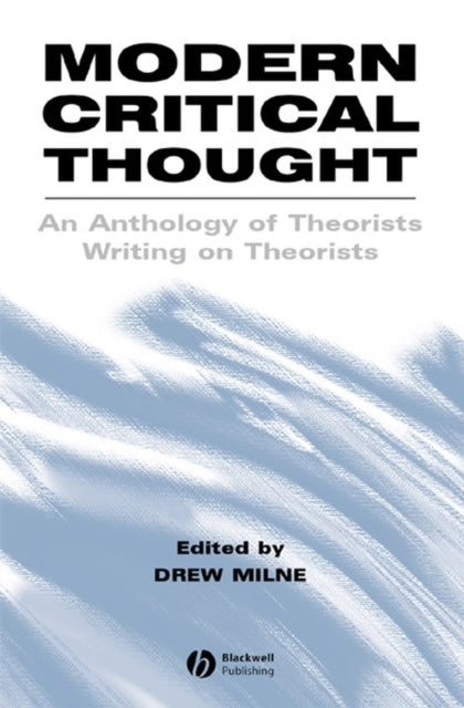 Book cover of: Modern Critical Thought. By: Drew Milne