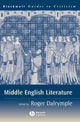 Book cover of: Middle English Literature. By: Roger Dalrymple
