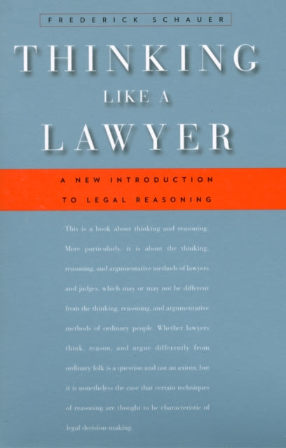Thinking Like a Lawyer