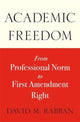 Book cover of: Academic Freedom