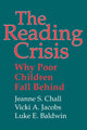 Book cover of: Reading Crisis. By: Jeanne S. Chall