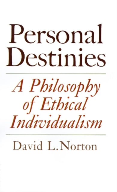 Book cover of: Personal Destinies. By: David L. Norton