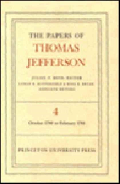 Book cover of: Papers of Thomas Jefferson, Volume 4. By: Thomas Jefferson
