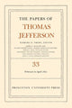 Book cover of: Papers of Thomas Jefferson, Volume 33. By: Thomas Jefferson