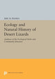 Book cover of: Ecology and Natural History of Desert Lizards. By: Eric R. Pianka