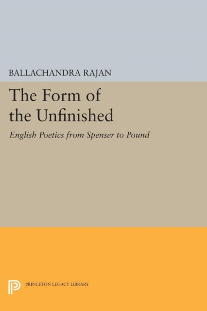 Book cover of: Form of the Unfinished. By: Ballachandra Rajan