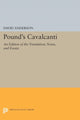 Book cover of: Pound's Cavalcanti. By: David Anderson