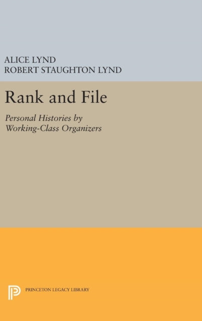 Book cover of: Rank and File. By: Alice Lynd