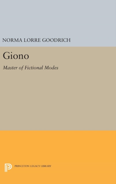 Book cover of: Giono. By: Norma Lorre Goodrich