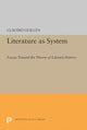 Book cover of: Literature as System. By: Claudio Guillen