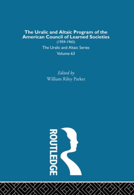Book cover of: Uralic and Altaic Program of the American Council of Learned Societies. By: John Lotz