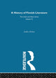 Book cover of: History of Finnish Literature. By: Jaakko Ahokas