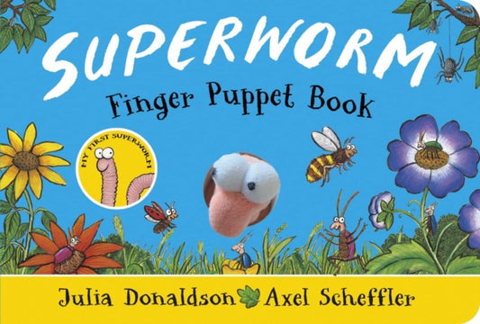 Superworm Finger Puppet Book - the wriggliest, squiggliest superhero ever! 9780702313691 Axel Scheffler