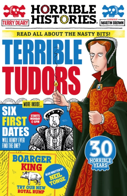 Book cover of: Terrible Tudors. By: Terry Deary