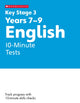 Book cover of: KS3 English 10-Minute Tests Years 7-9. By: Cindy Torn
